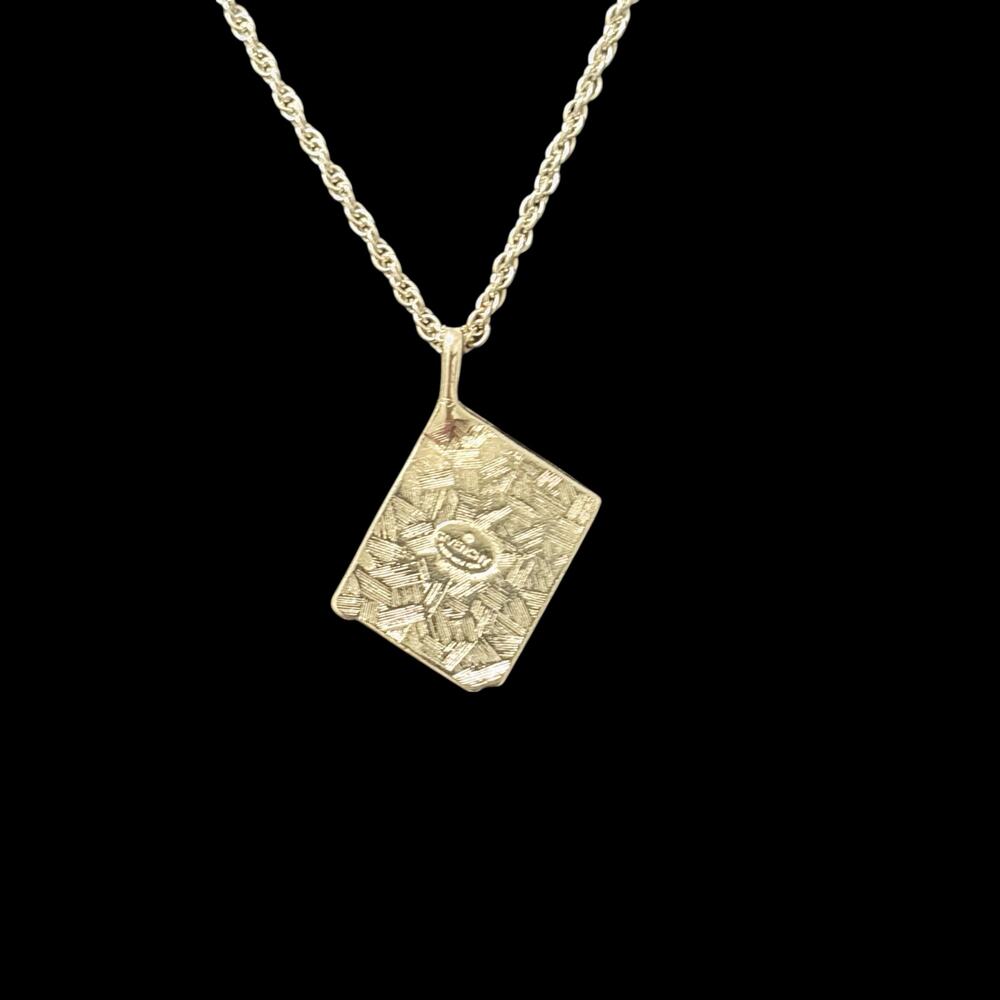 Vintage Givenchy 4G Logo Pendant Necklace Gold Tone Rope Chain Stamped 16.3" - Picture 6 of 6